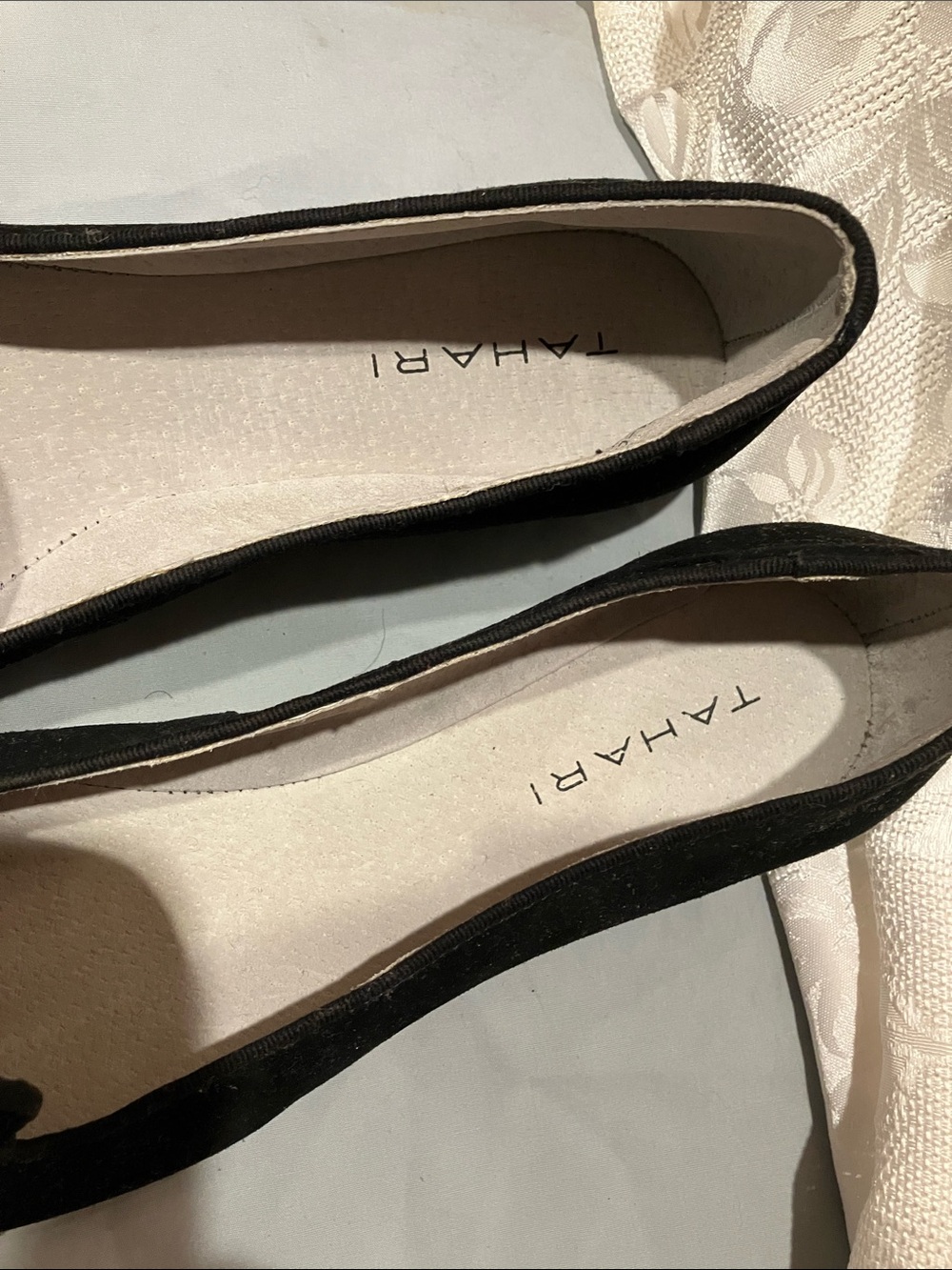Tahari Black Jeweled Slip-On Loafers - Picture 10 of 14